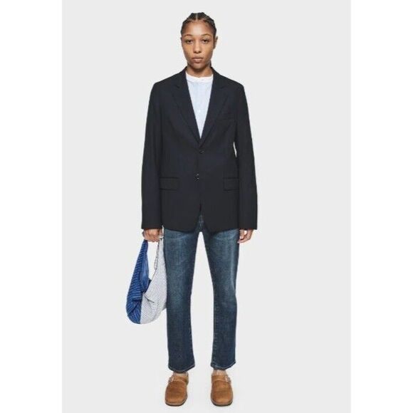 6397 Soft Blazer Women's Sz Large Two Button Classic Career Wool Jacket Capsule - Picture 2 of 10